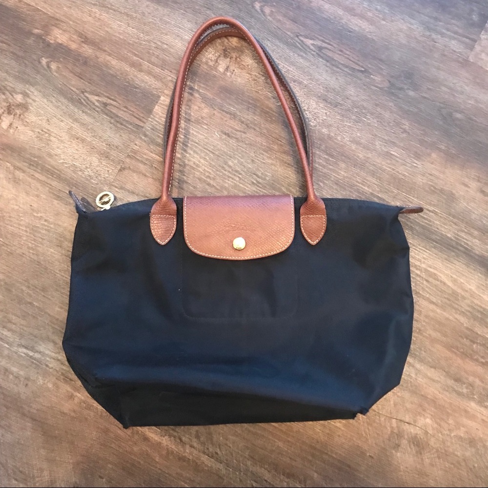 Le Pliage Small Shoulder Tote - Black